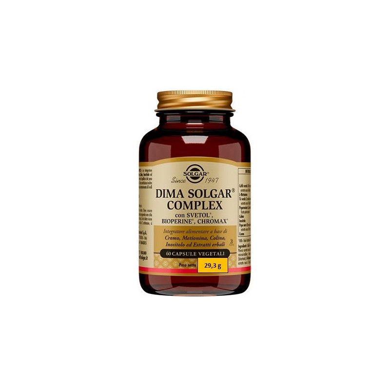 Solgar It. Multinutrient Dima Solgar Complex 60 Capsule Vegetali - Integratori per dimagrire ed accelerare metabolismo - 9474...