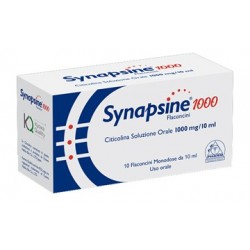 Synapsine 1000 Citicolina Soluzione Orale 10 Flaconcini - Integratori per sistema nervoso - 974003713 - Synapsine - € 32,44