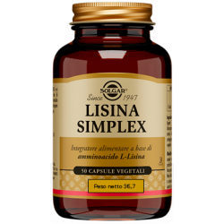 Solgar Multinutrient Lisina Simplex 50 Capsule Vegetali - Vitamine e sali minerali - 940405905 - Solgar - € 18,60