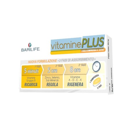 Barilife Vitamine Plus 30 Compresse Trifase - Rimedi vari - 980476093 - Barilife - € 21,02