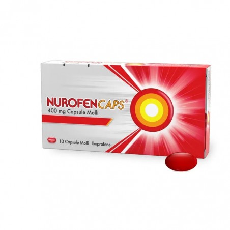 Nurofencaps Ibuprofene 400 Mg Antidolorifico 10 Capsule Molli - Farmaci per dolori muscolari e articolari - 041860053 - Nurof...