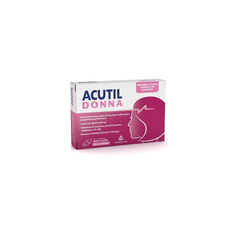 Acutil Donna Integratore Per Le Funzioni Cognitive 20 Compresse Acutil - 1