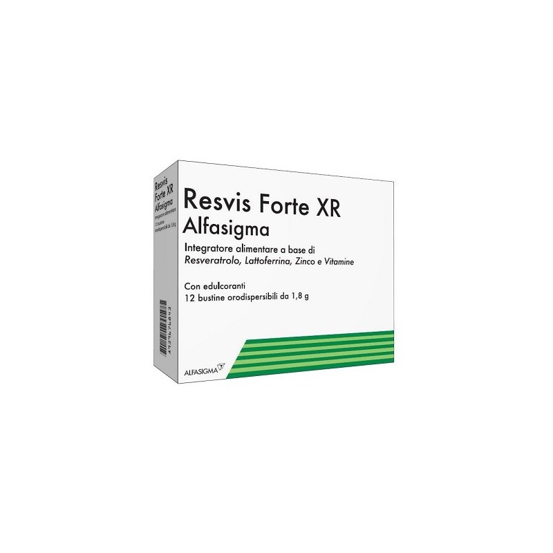 Resvis Forte XR Integratore per Sistema Immunitario 12 Bustine - Integratori per difese immunitarie - 939676843 - Alfasigma -...