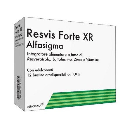 Resvis Forte XR Integratore per Sistema Immunitario 12 Bustine - Integratori per difese immunitarie - 939676843 - Alfasigma -...