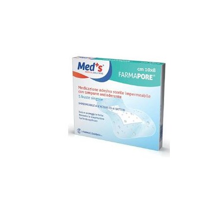 Farmac-zabban Meds Pore Medicazione In Poliuretano Adesiva Impermeabile 10x15cm 5 Pezzi - Medicazioni - 931988493 - Farmac-Za...