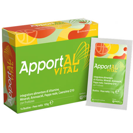 Junia Pharma Apportal Vital 14 Bustine Junia Pharma - 1 Junia Pharma Apportal Vital 14 Bustine Junia Pharma - 1