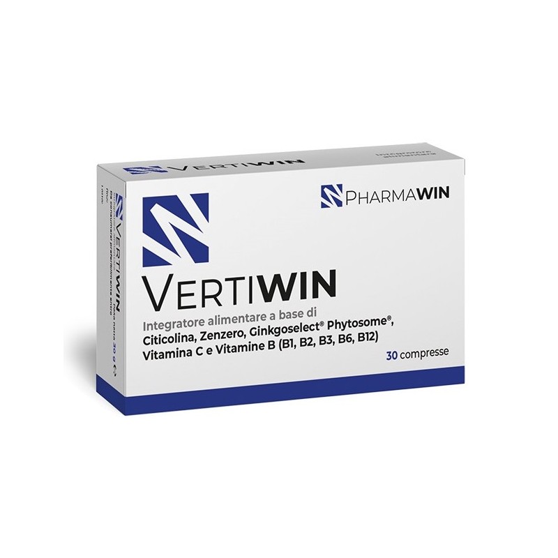 Pharmawin Vertiwin 30 Compresse - Integratori per concentrazione e memoria - 975984598 - Pharmawin - € 20,57