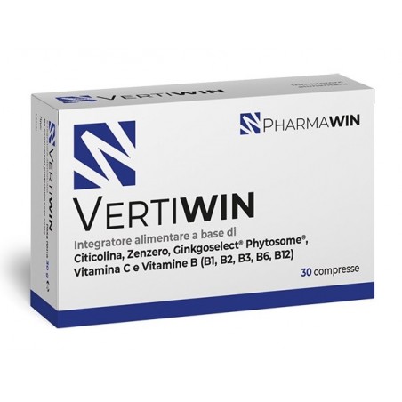 Pharmawin Vertiwin 30 Compresse - Integratori per concentrazione e memoria - 975984598 - Pharmawin - € 20,57