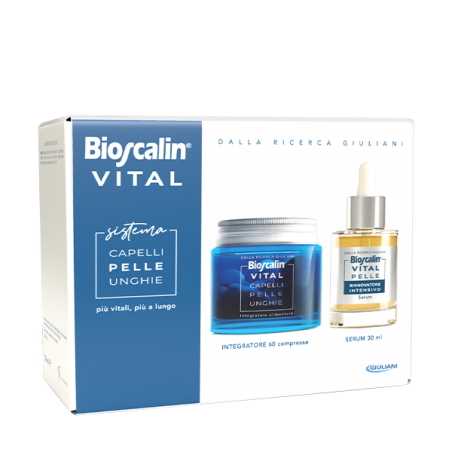 Bioscalin Vital Capelli Pelle Unghie 60 Compresse + Siero Rigenerante Viso 30 Ml Bioscalin - 1 Bioscalin Vital Capelli Pelle Unghie 60 Compresse + Siero Rigenerante Viso 30 Ml Bioscalin - 1