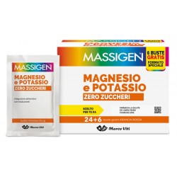 Marco Viti Farmaceutici Massigen Magnesio Potassio Zero Zucchero 24 Bustine + 6 Bustine Massigen - 1