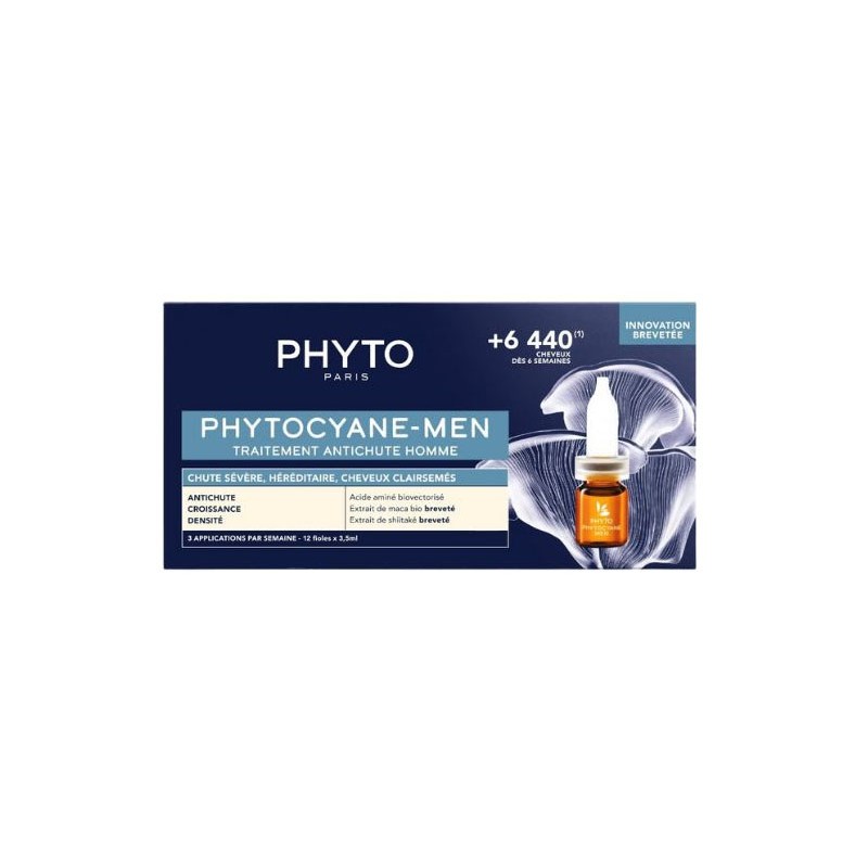 Phyto Phytocyane Fiale Uomo Caduta Severa 12 Fiale Da 5 Ml - Trattamenti anticaduta capelli - 984789180 - Phyto - € 43,98