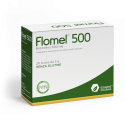 Flomel 500 Integratore di Bromelina 20 Bustine - Integratori drenanti e anticellulite - 976776601 - Esserre Pharma - € 20,56