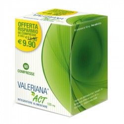 Valeriana Act 125 Mg Per il Benessere Mentale 60 Compresse - Integratori per umore, anti stress e sonno - 921550620 - Linea A...