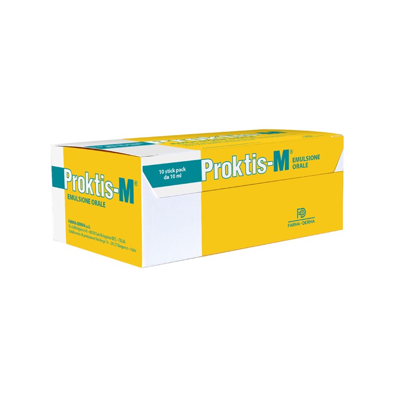 Farma-derma Proktis-m Emulsione Orale 10 Stick Da 10 Ml - Rimedi vari - 947413744 - Farma-derma - € 16,76