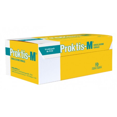 Farma-derma Proktis-m Emulsione Orale 10 Stick Da 10 Ml Farma-derma - 1 Farma-derma Proktis-m Emulsione Orale 10 Stick Da 10 Ml Farma-derma - 1