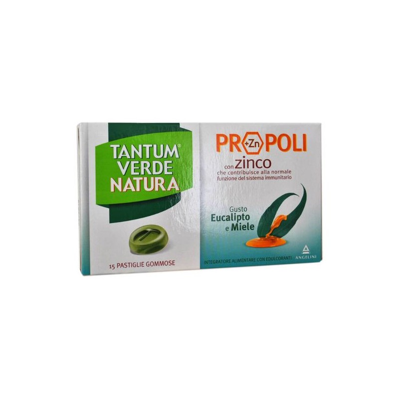 Tantum Verde Natura Pastiglie Gommose Eucalipto & Miele 15 Pastiglie - Caramelle - 938752235 - Tantum Verde - € 5,47