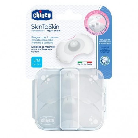 Chicco Paracapezzoli Silicone Small S/M 2 Pezzi Chicco - 1 Chicco Paracapezzoli Silicone Small S/M 2 Pezzi Chicco - 1
