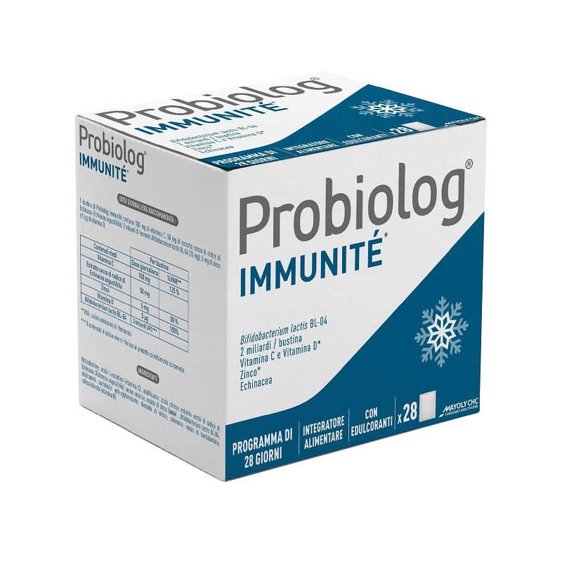 Mayoly Italia Probiolog Immunite' 28 Bustine Da 3,3 G - Integratori per difese immunitarie - 940365935 - Mayoly Italia - € 19,67