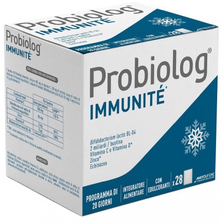 Mayoly Italia Probiolog Immunite' 28 Bustine Da 3,3 G - Integratori per difese immunitarie - 940365935 - Mayoly Italia - € 19,84