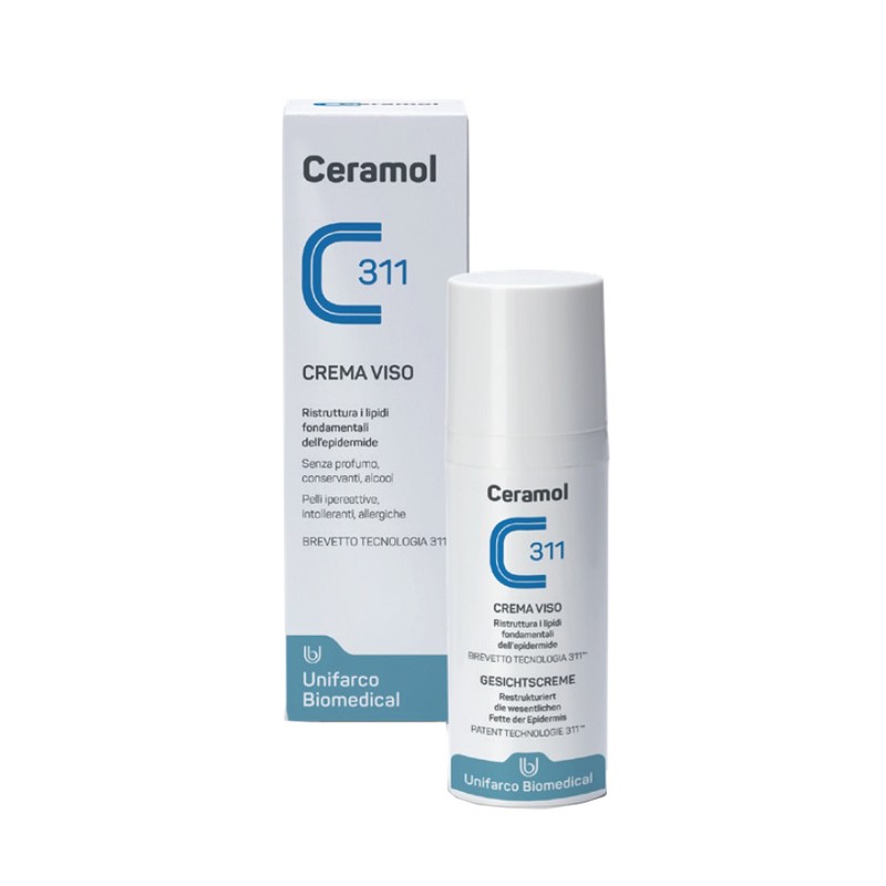 Unifarco Ceramol Crema Viso 50 Ml - Trattamenti idratanti e nutrienti - 926565045 - Ceramol - € 19,29