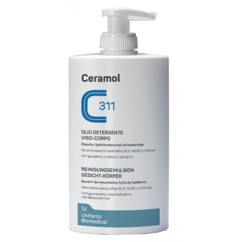 Unifarco Ceramol Olio Detergente Viso/corpo 400 Ml - Bagnoschiuma e detergenti per il corpo - 934865421 - Ceramol - € 16,64