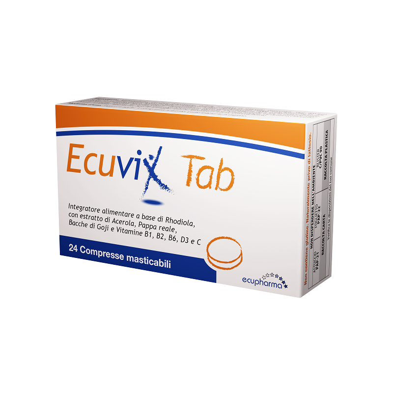 Ecupharma Ecuvix Tab 24 Compresse Masticabili - Integratori per concentrazione e memoria - 984629156 - Ecupharma - € 21,50