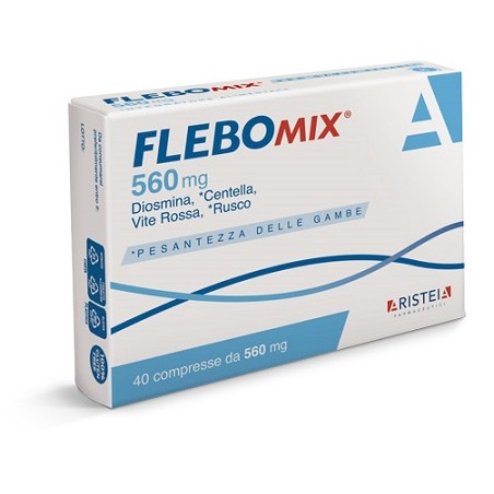 Aristeia Farmaceutici Flebomix 560mg 40 Compresse - Circolazione e pressione sanguigna - 984802393 - Mustela - € 16,90