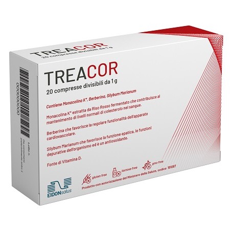 Eidon Salus Treacor 20 Compresse - Integratori per il cuore e colesterolo - 984814398 - Eidon Salus - € 18,52