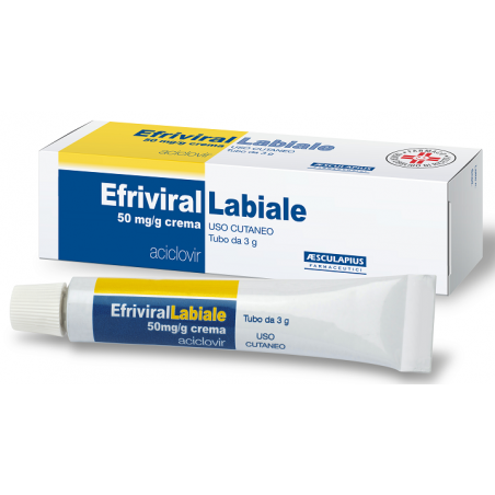 Aesculapius Farmaceutici Efrivirallabiale 50 Mg/g Crema - Farmaci per herpes labiale - 038942037 - Aesculapius Farmaceutici -...