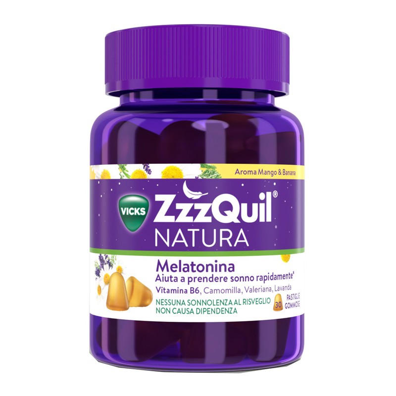 ZzzQuil Natura Mango & Banana 30 Pastiglie Gommose - Integratori per umore, anti stress e sonno - 984886945 - ZzzQuil Natura ...