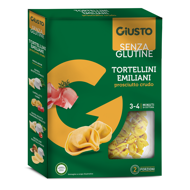 Farmafood Giusto Senza Glutine Tortellini Prosciutto Crudo 250 G - Alimenti senza glutine - 984599858 - Giusto - € 4,94