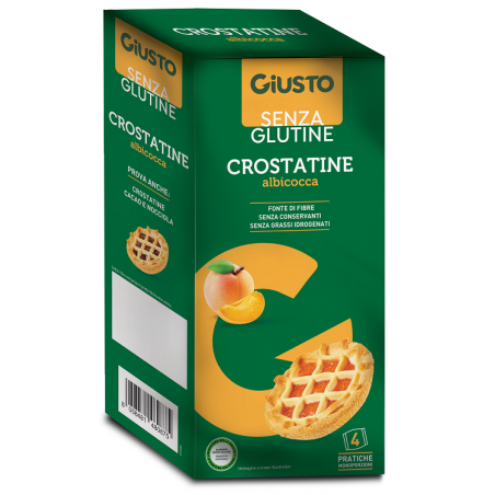 Farmafood Giusto Senza Glutine Crostatina Albicocca 4 Pezzi Da 45 G - Rimedi vari - 984807507 - Giusto - € 4,70