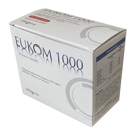 Visufarma Eukom 1000 40 Bustine Orosolubili Visufarma - 1 Visufarma Eukom 1000 40 Bustine Orosolubili Visufarma - 1
