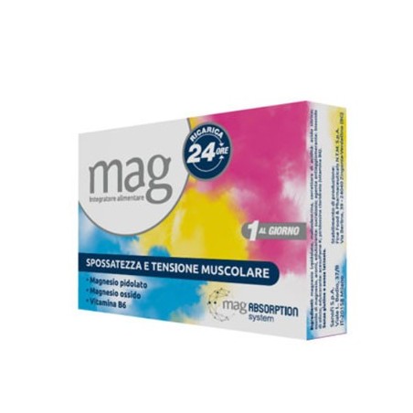 Mag Ricarica 24 Ore Bi-Pack 20 Bustine - Vitamine e sali minerali - 944093766 - Mag - € 15,25