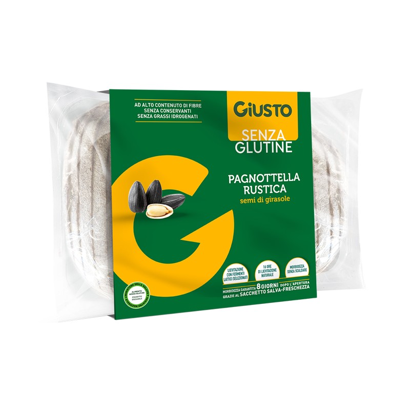 Farmafood Giusto Senza Glutine Pagnottella Rustica 320 G - Rimedi vari - 985387657 - Giusto - € 5,26