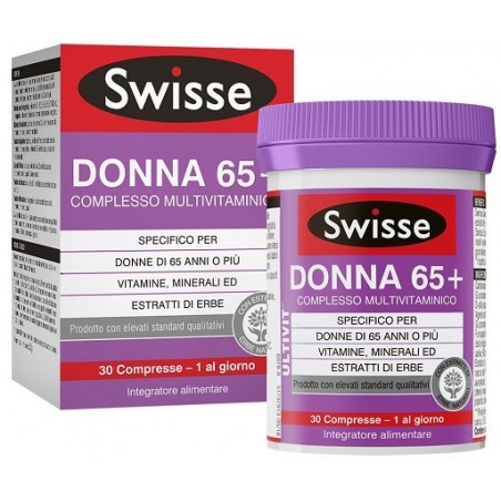Swisse Donna 65+ Complesso Multivitaminico 30 Compresse - Vitamine e sali minerali - 976396162 - Swisse - € 15,68