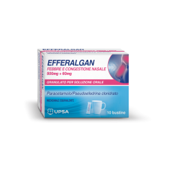 Efferalgan Febbre E Congestione Nasale 500 Mg + 60 Mg 10 Bustine - Farmaci per dolori muscolari e articolari - 043506031 - Ef...