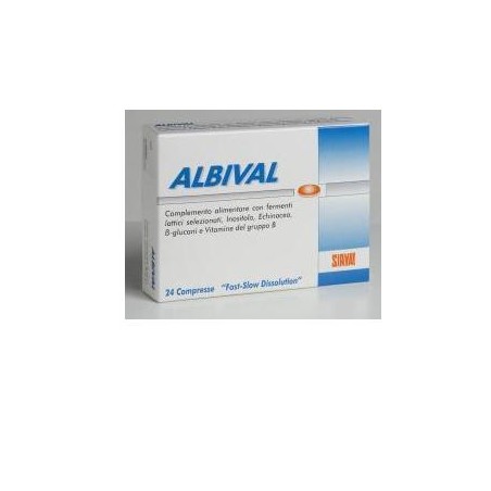 Sirval Albival Probiotico 24 Compresse - Integratori per regolarità intestinale e stitichezza - 905733263 - Sirval - € 18,63