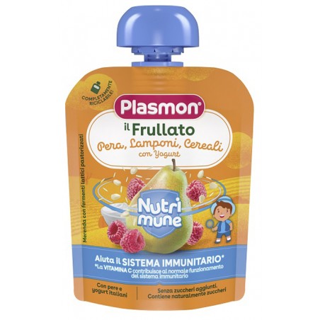 Plasmon Nutri-mune Pera/lamponi E Cereali Con Yogurt 85 G - Alimentazione e integratori - 984907257 - Plasmon - € 1,22