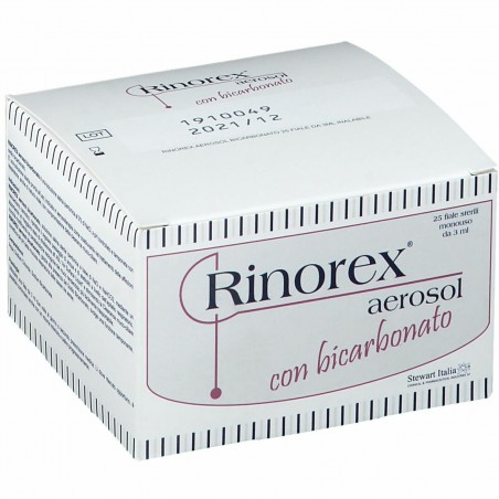 Rinorex Fiale Per Aerosol Con Bicarbonato 25 Pezzi - Soluzioni Ipertoniche - 925705764 - Rinorex - € 14,50
