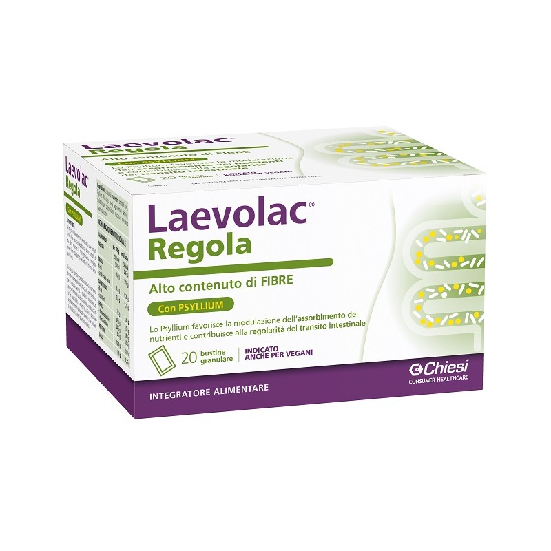 Chiesi Italia Laevolac Regola 20 Buste - Integratori per regolarità intestinale e stitichezza - 978115792 - Laevolac - € 7,89