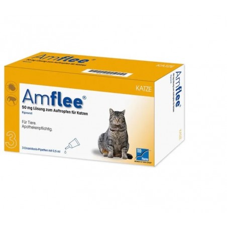 AMFLEE Spot-On soluzione 50 mg Anti-Pulci per Gatti 3 Pipette - Prodotti per gatti - 104760020 -  - € 8,26
