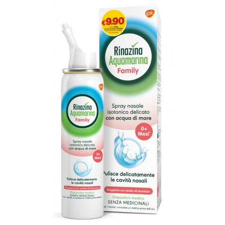 Glaxosmithkline C. Health. Spray Nasale Isotonico Rinazina Aquamarina Family Promo 100 Ml - Soluzioni Isotoniche - 984561896 ...