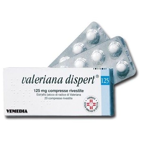 Vemedia Pharma Valeriana Dispert 125 Mg - 20 Compresse Rivestite - Farmaci per disturbi del sonno - 004853053 - Vemedia Pharm...