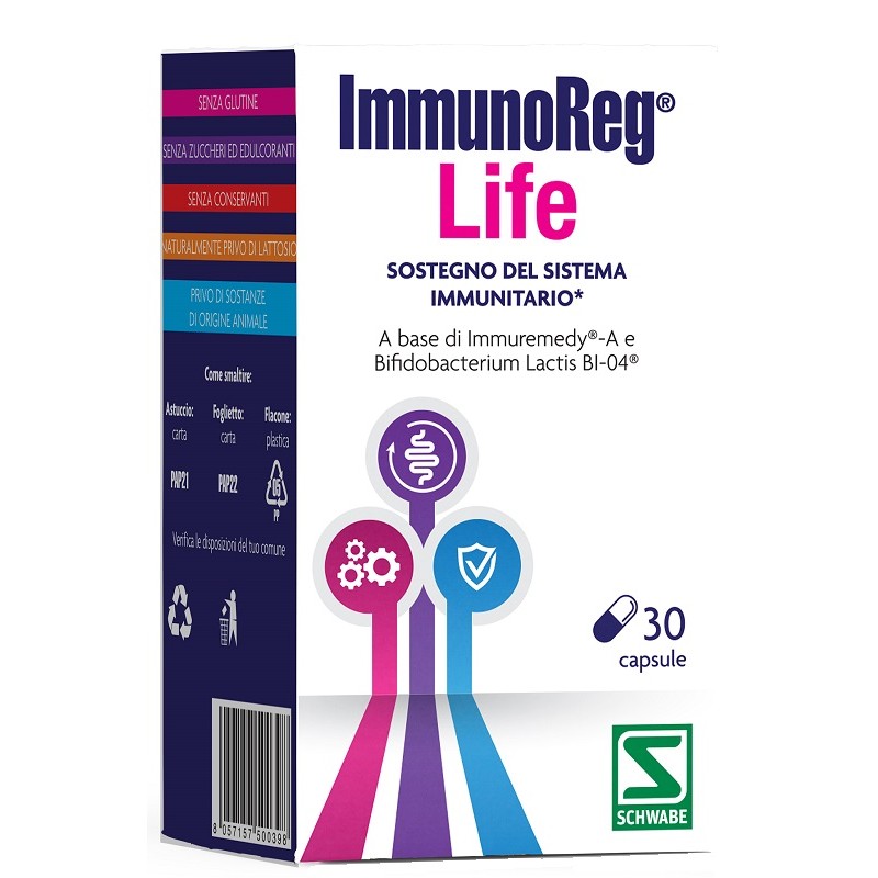 Schwabe Pharma Italia Immunoreg Life 30 Capsule - Integratori per difese immunitarie - 944968003 - Schwabe Pharma Italia - € ...