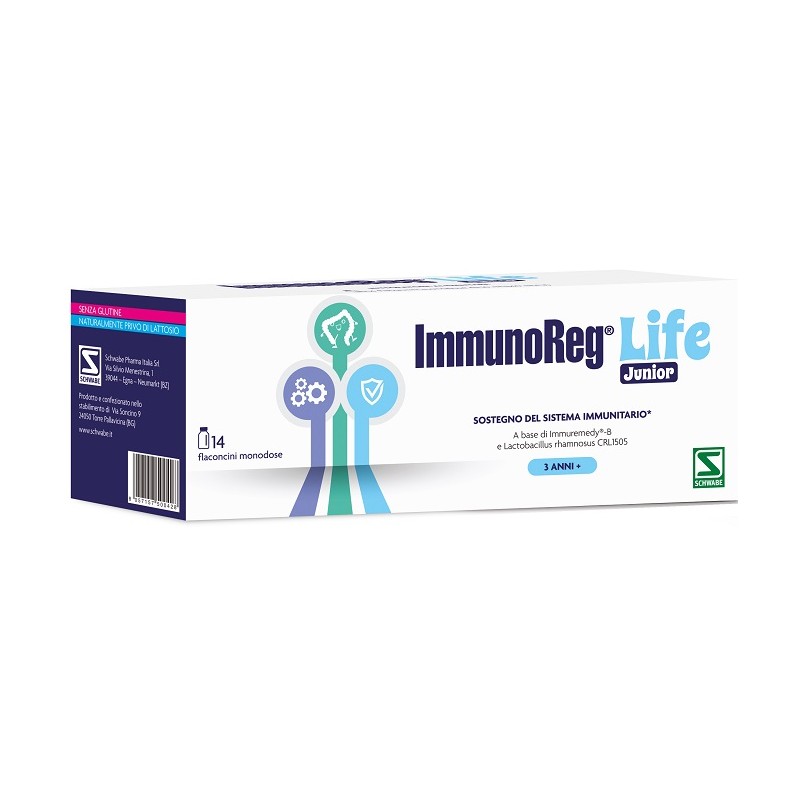 Schwabe Pharma Italia Immunoreg Life Junior 14 Flaconcini - Integratori per difese immunitarie - 945185940 - Schwabe Pharma I...