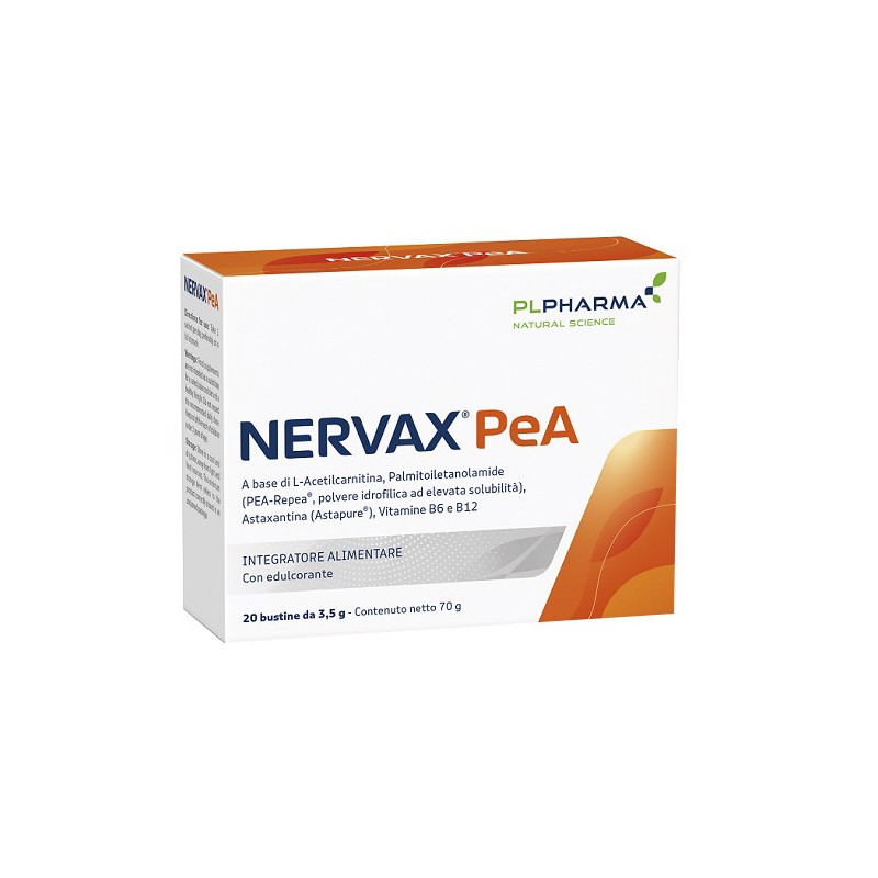 Pl Pharma Nervax Pea 20 Bustine - Vitamine e sali minerali - 943299899 - Pl Pharma - € 29,63