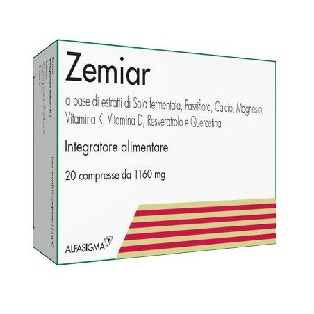 Alfasigma Zemiar Integratore Per Funzione Psicologica 20 Compresse - Integratori per ciclo mestruale e menopausa - 933160400 ...