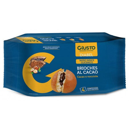 Farmafood Giusto Diabel Brioche Cacao 4 Pezzi Da 45 G - Home - 985519887 - Giusto - € 5,20