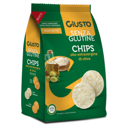 Farmafood Giusto Senza Glutine Chips Olio Extravergine Di Oliva 40 G - Alimenti senza glutine - 984818411 - Giusto - € 1,47